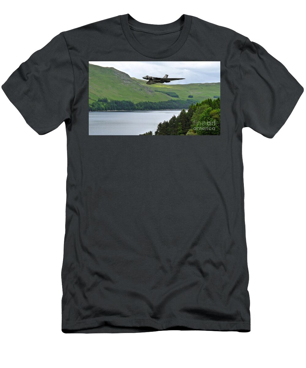 Avro Vulcan Bomber T-Shirt featuring the digital art Vulcan Pass by Airpower Art