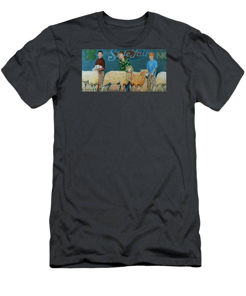 Children T-Shirt featuring the painting Waiting on the Judges by Jill Ciccone Pike