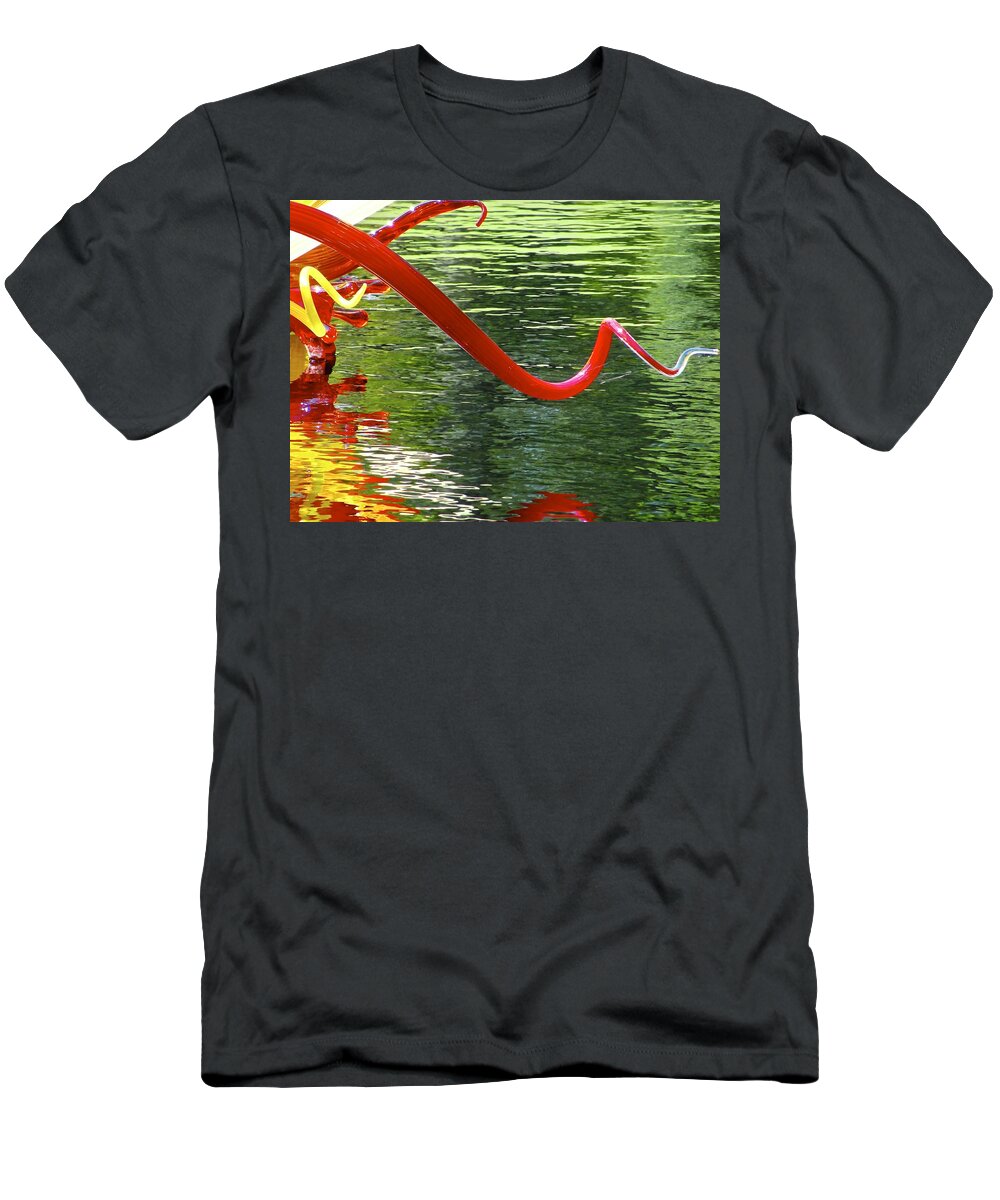 Water T-Shirt featuring the photograph Water Garden Abstract by Norma Brock