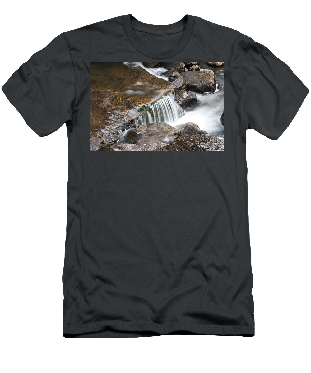 Maine T-Shirt featuring the photograph Waterfall Stairs by Karin Pinkham