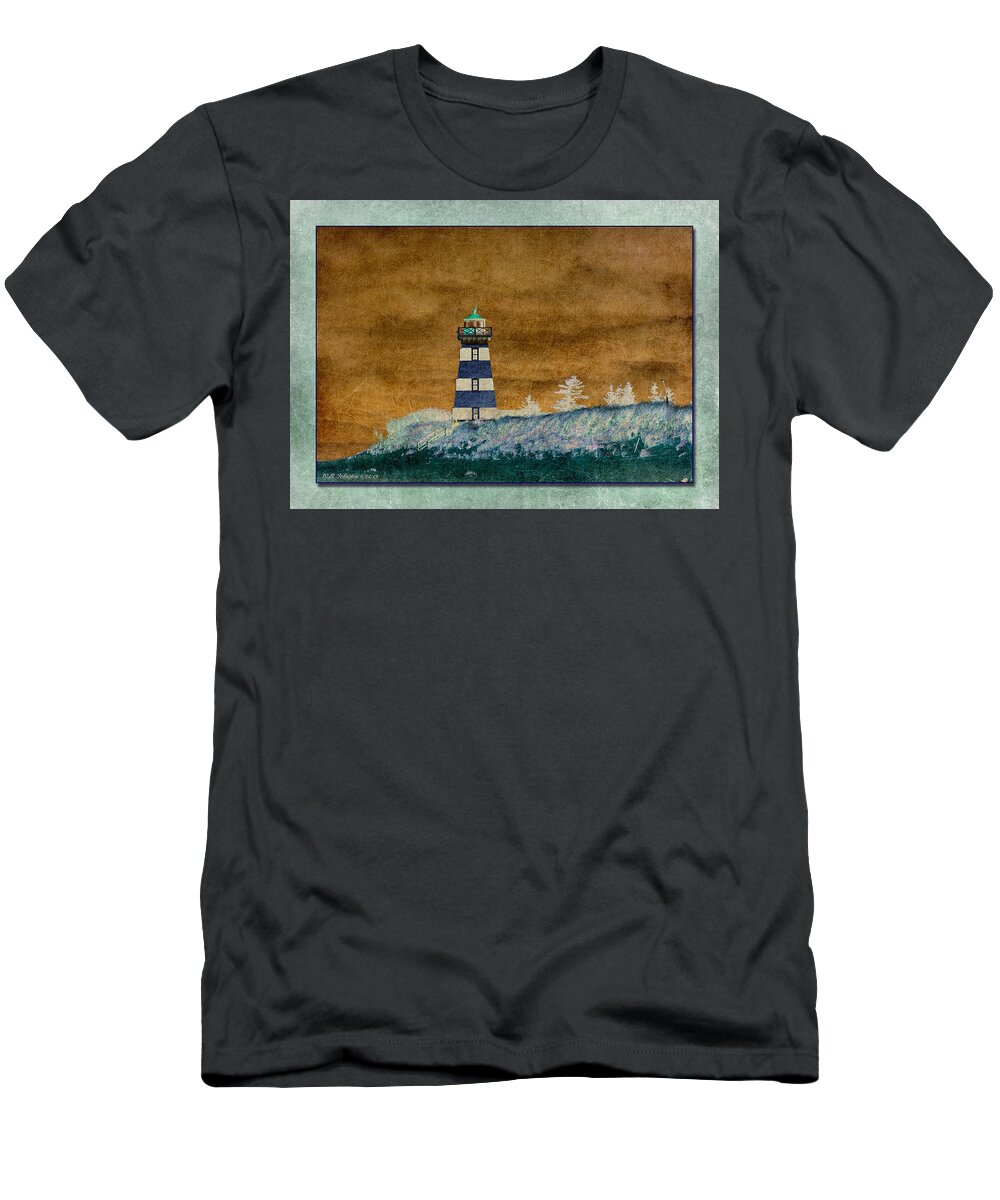 Lighthouse T-Shirt featuring the photograph West Point Lighthouse by WB Johnston