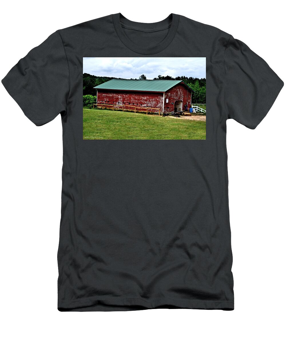 Camp Westminster T-Shirt featuring the photograph Westminster Stable by Tara Potts