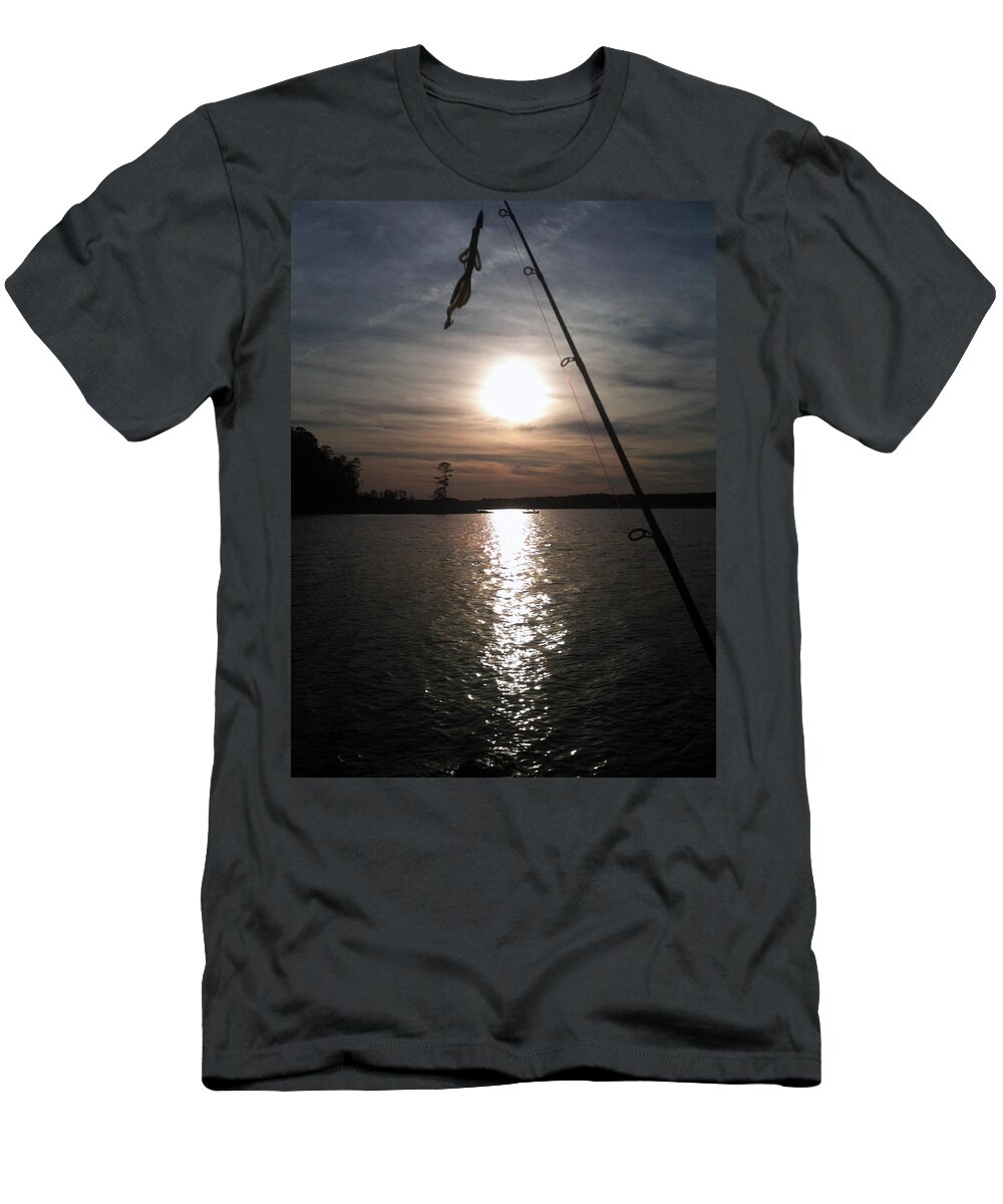 Sun T-Shirt featuring the photograph Where are the fish by Max Mullins