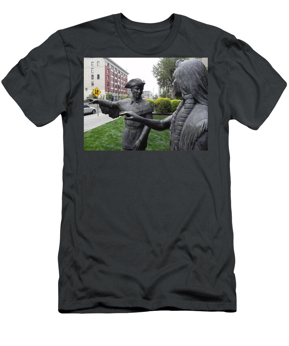 Nez Perce Twisted Hair T-Shirt featuring the photograph Which Way? by Cheryl Hoyle