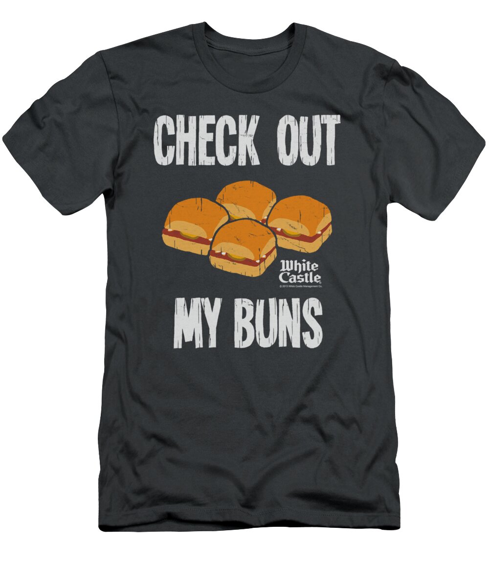 White Castle T-Shirt featuring the digital art White Castle - My Buns by Brand A