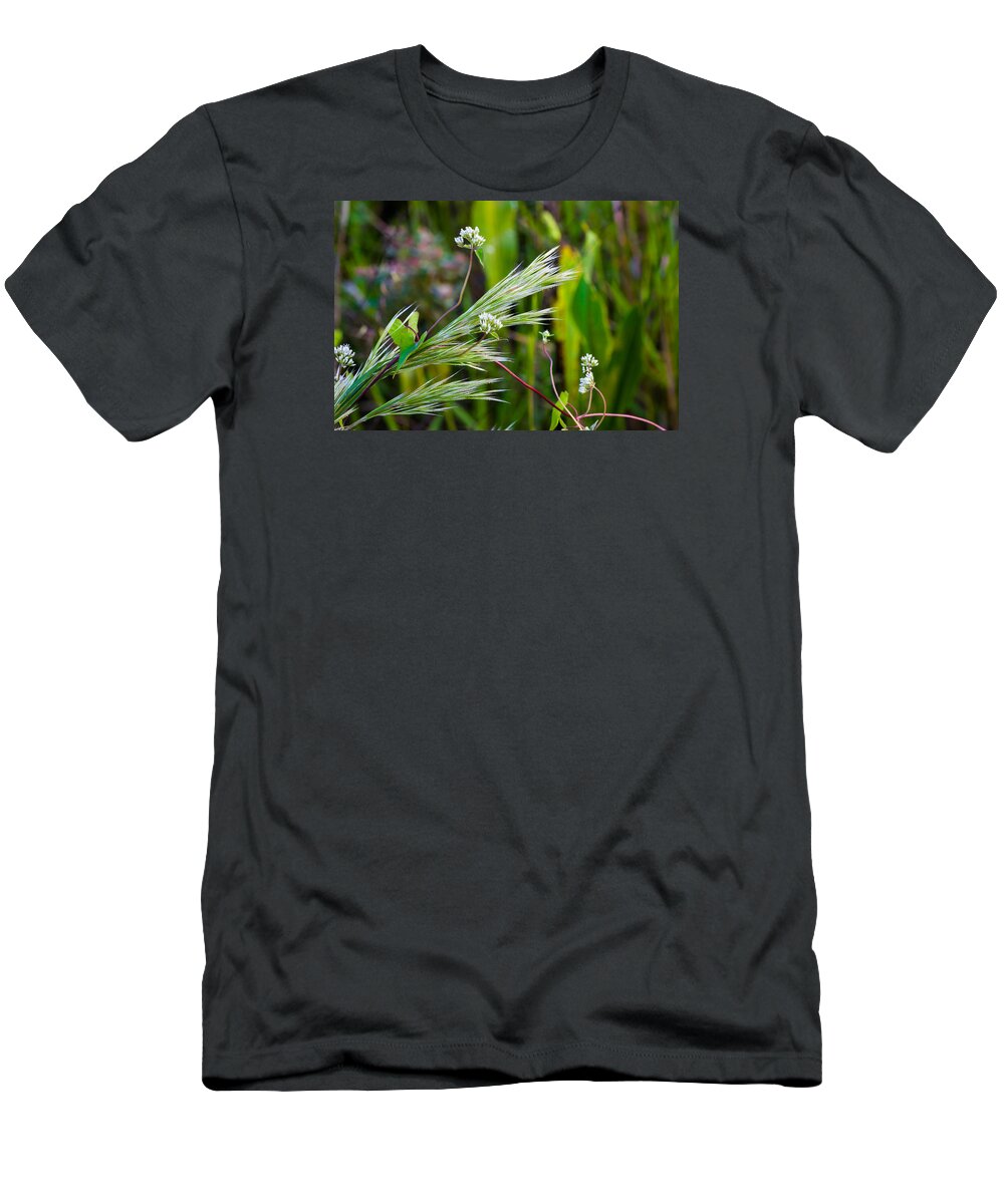 Wild Flowers T-Shirt featuring the photograph Wildflowers and Grasses by Ed Gleichman