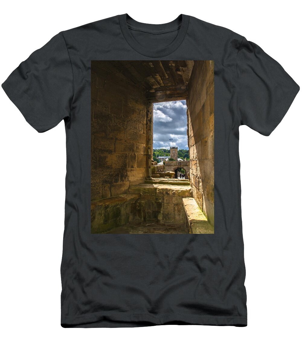 Scotland T-Shirt featuring the photograph Window in Linlithgow Palace by Andreas Berthold