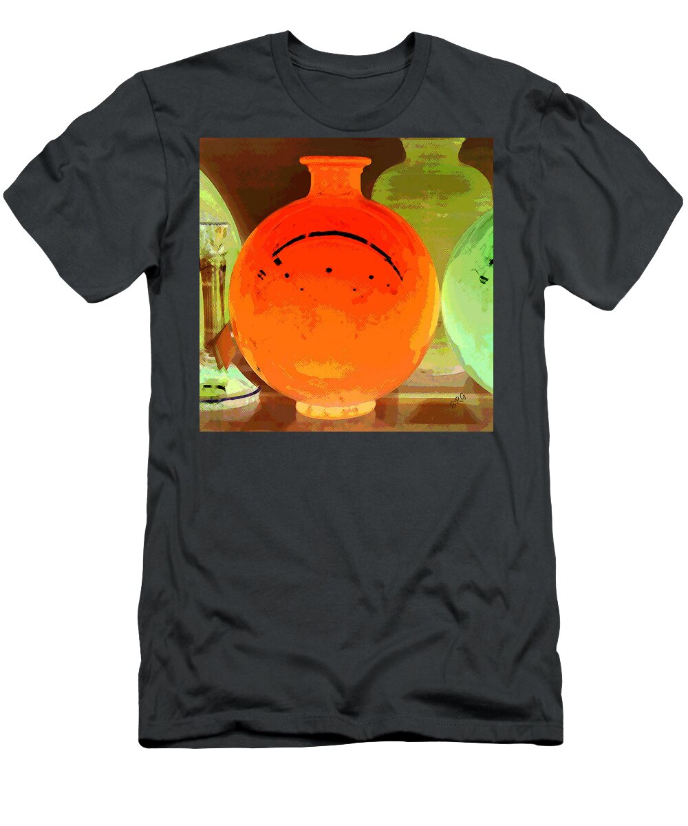 Vase T-Shirt featuring the photograph Window Shopping For Glass by Ben and Raisa Gertsberg