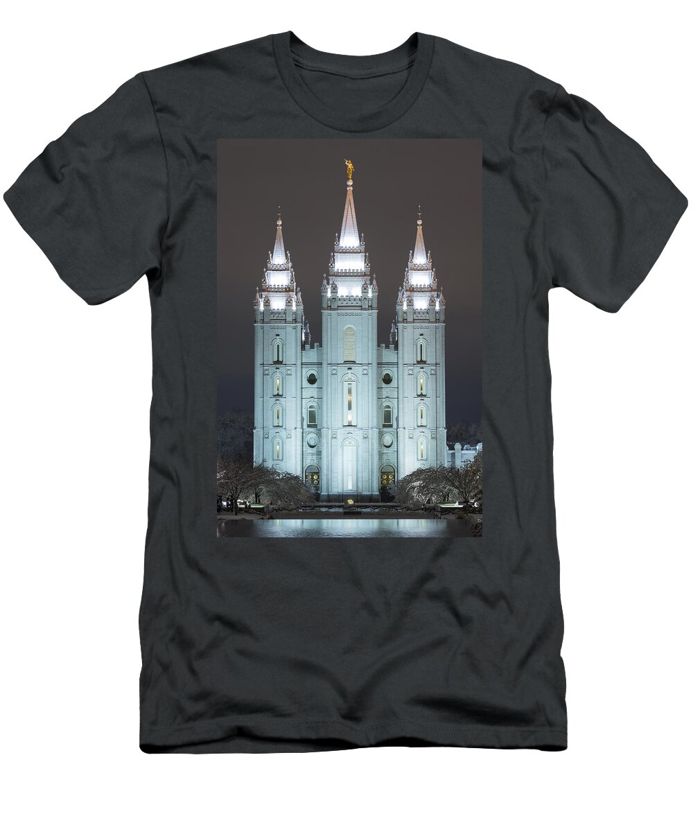 Utah T-Shirt featuring the photograph Winter Reflection by Dustin LeFevre