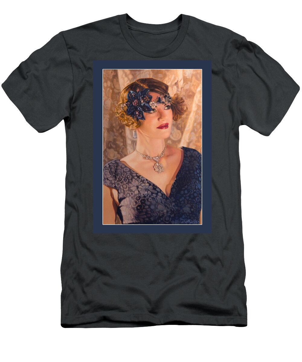Patrick Whelan T-Shirt featuring the painting Woman From Another Time by Patrick Whelan