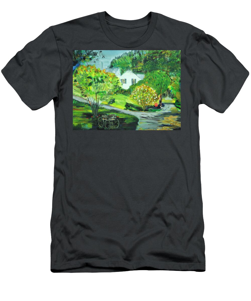 Painting T-Shirt featuring the painting Wooden Duck Inn by Michael Daniels