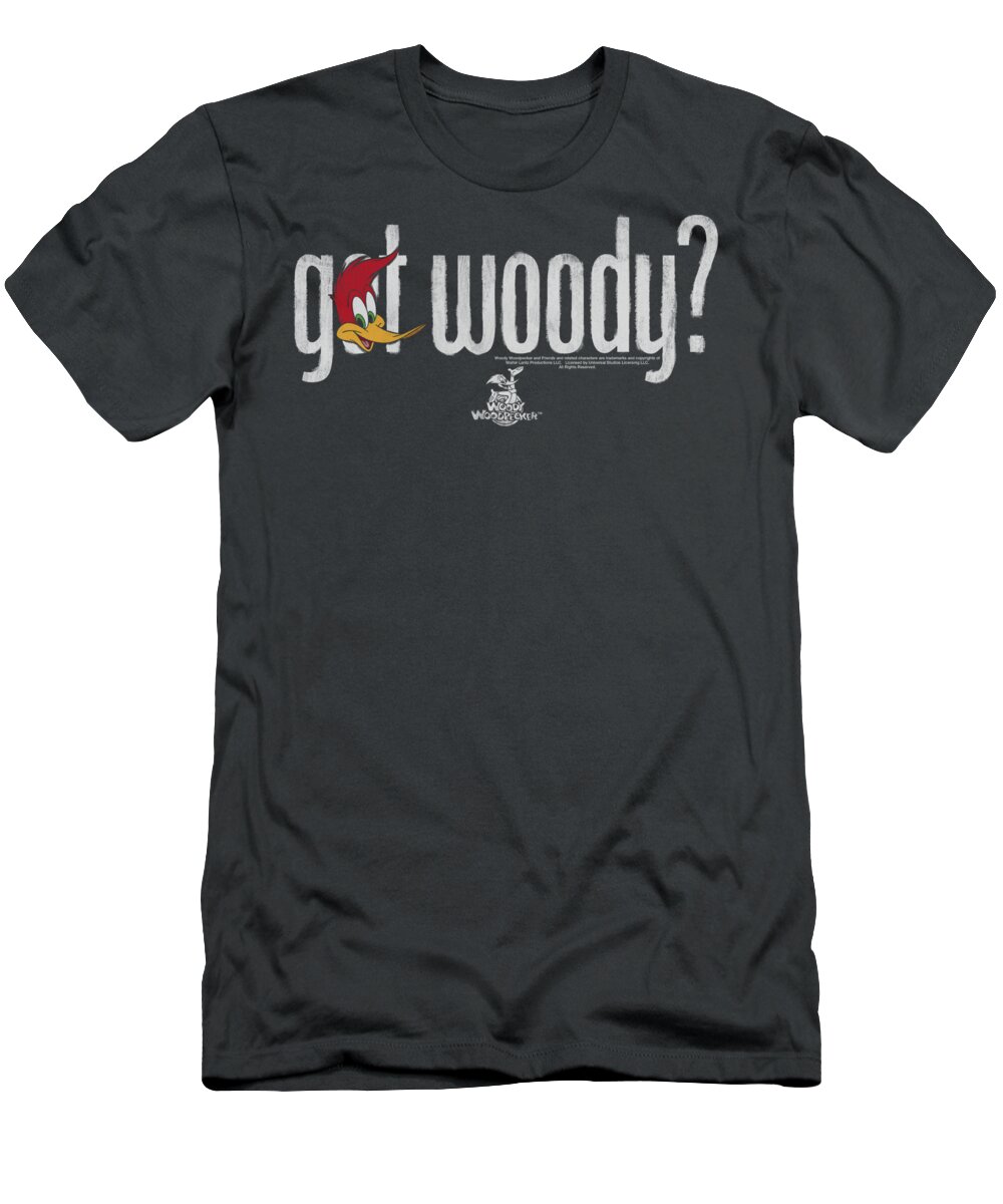 Woody The Woodpecker T-Shirt featuring the digital art Woody Woodpecker - Got Woody by Brand A