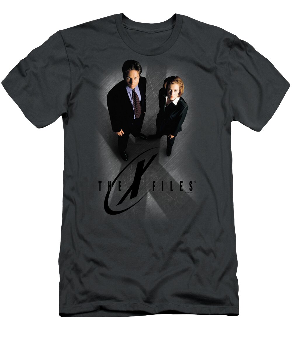 Tv Show T-Shirt featuring the digital art X Files - X Marks The Spot by Brand A