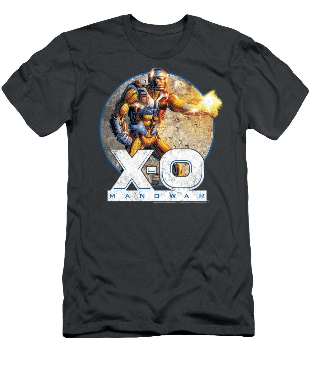  T-Shirt featuring the digital art Xo Manowar - Vintage Manowar by Brand A