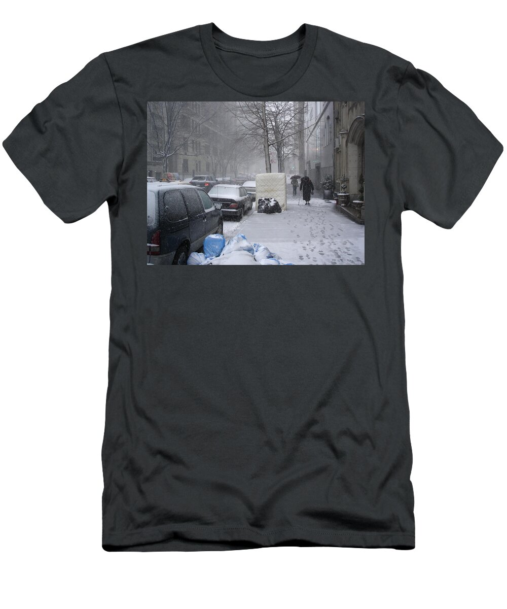 New York City Scene T-Shirt featuring the photograph Youth Passing Old Age by Gerry High