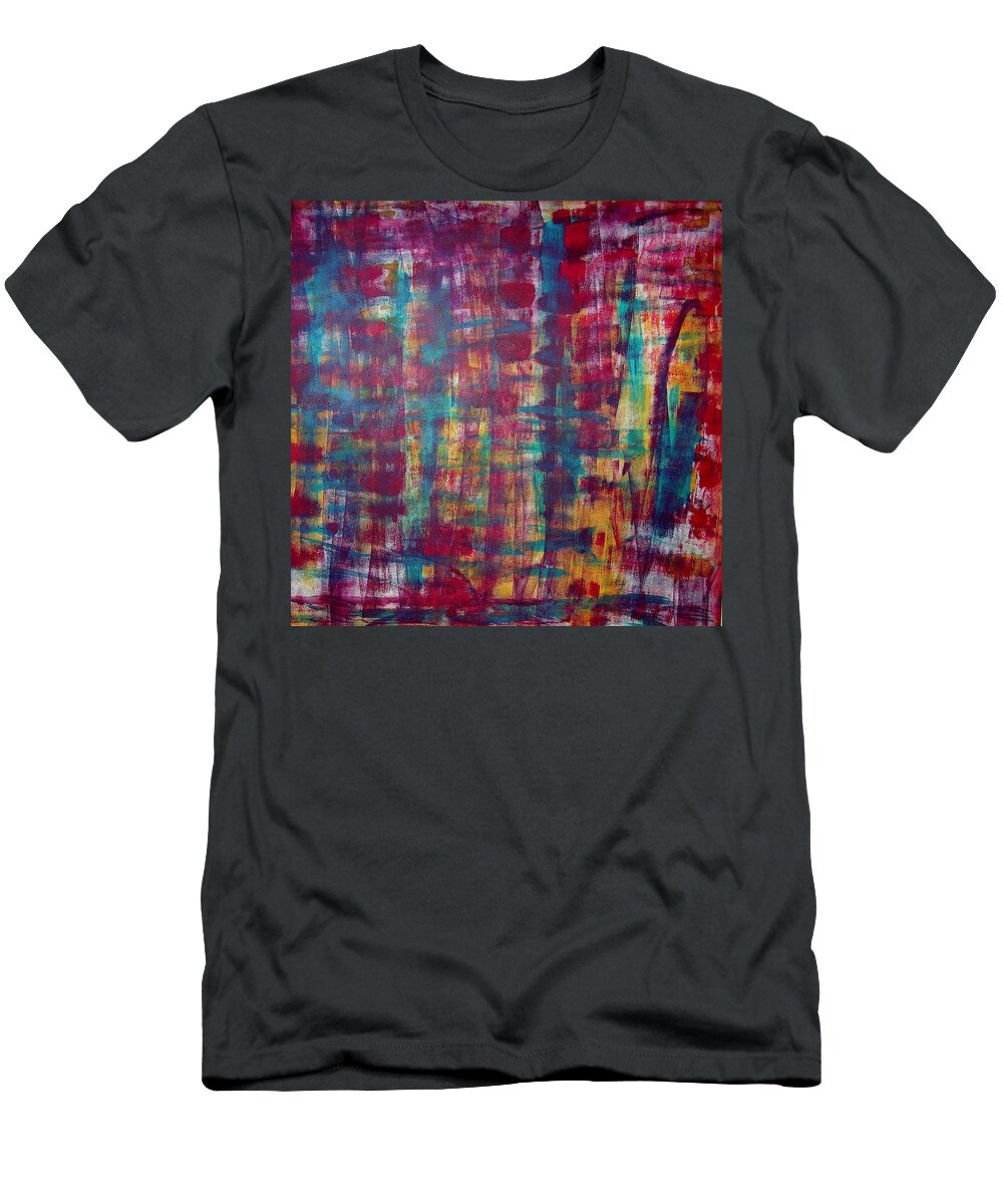 Abstract Painting T-Shirt featuring the painting Z2 by KUNST MIT HERZ Art with heart