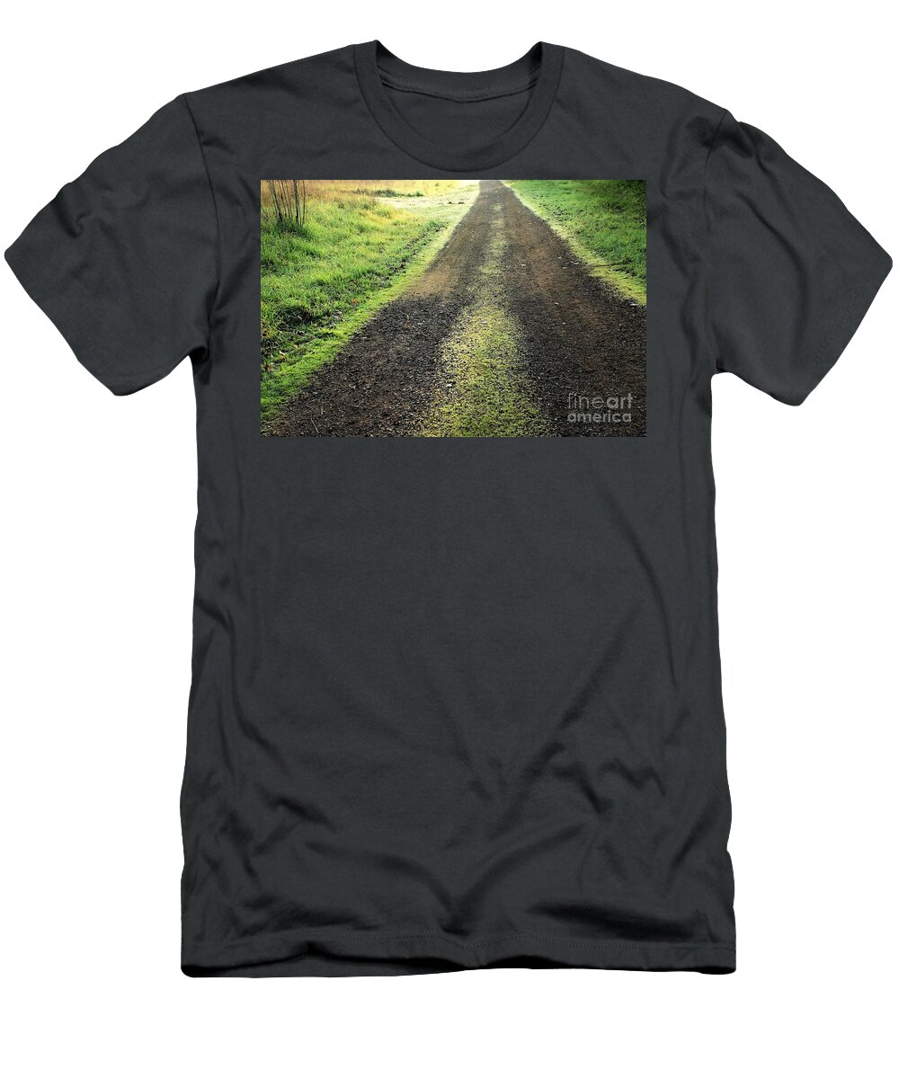 Path T-Shirt featuring the photograph A new day a new life by Ellen Cotton