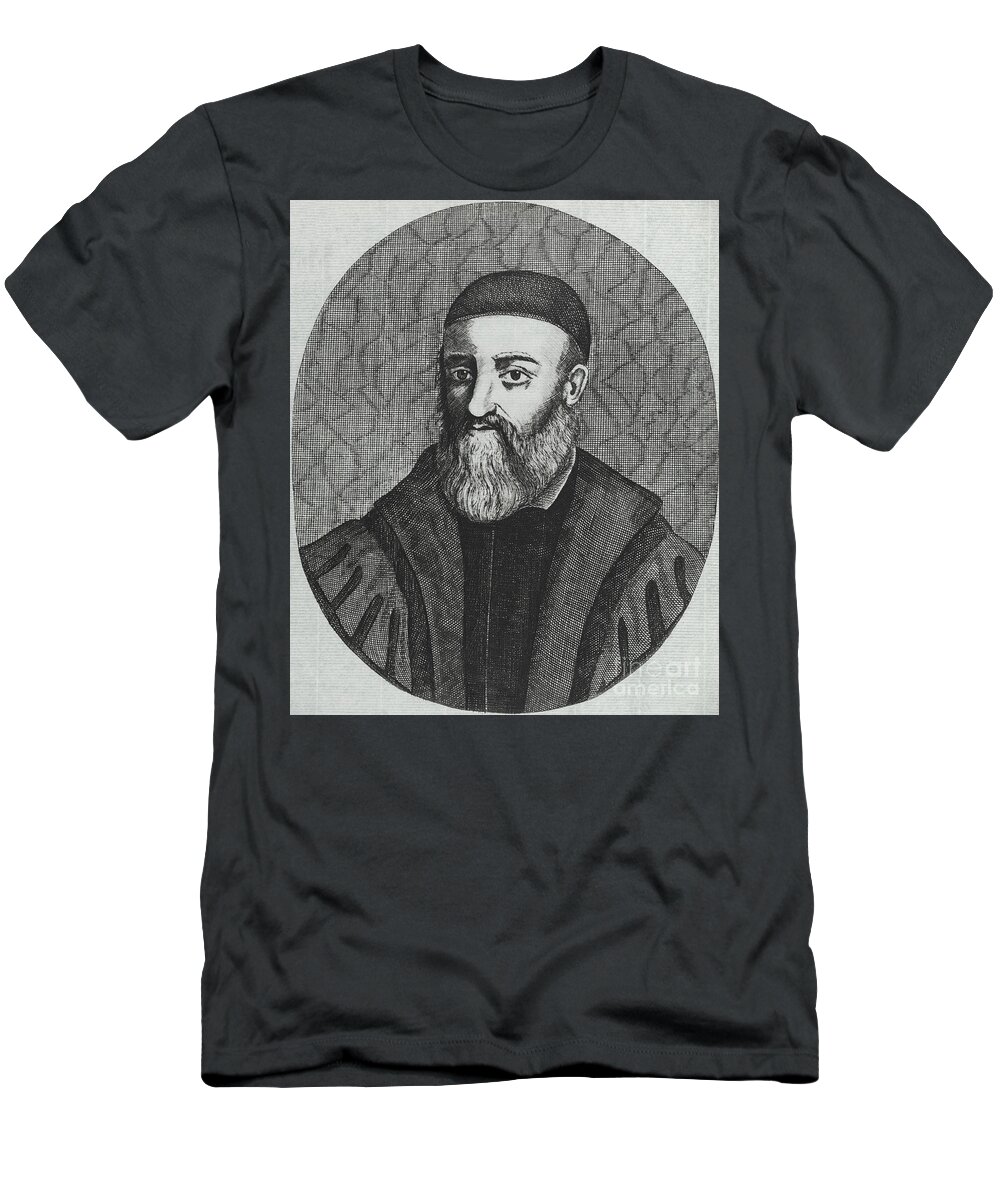 History T-Shirt featuring the photograph Gabriele Falloppio, Italian Anatomist #1 by Science Source