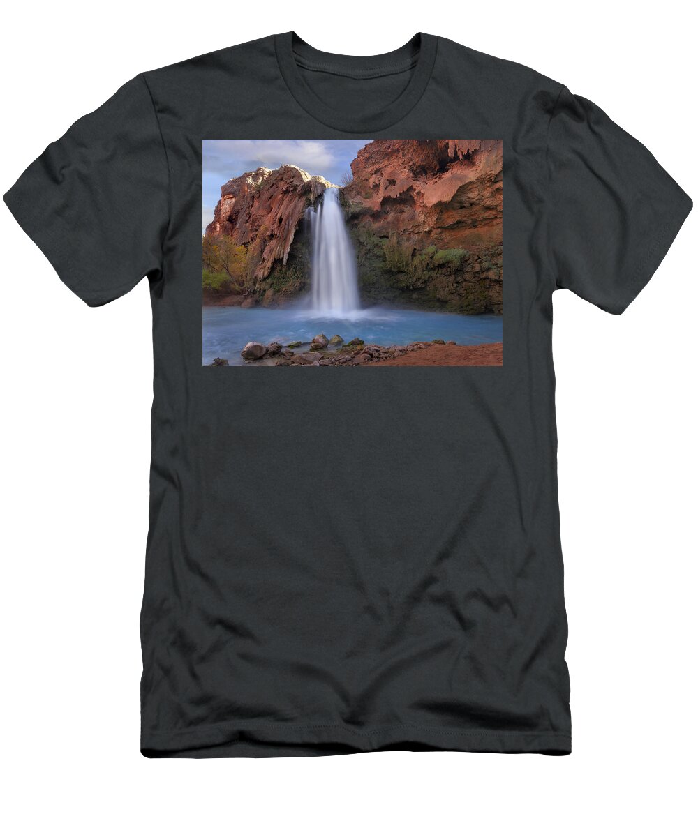00438951 T-Shirt featuring the photograph Havasu Falls Grand Canyon Arizona #1 by Tim Fitzharris