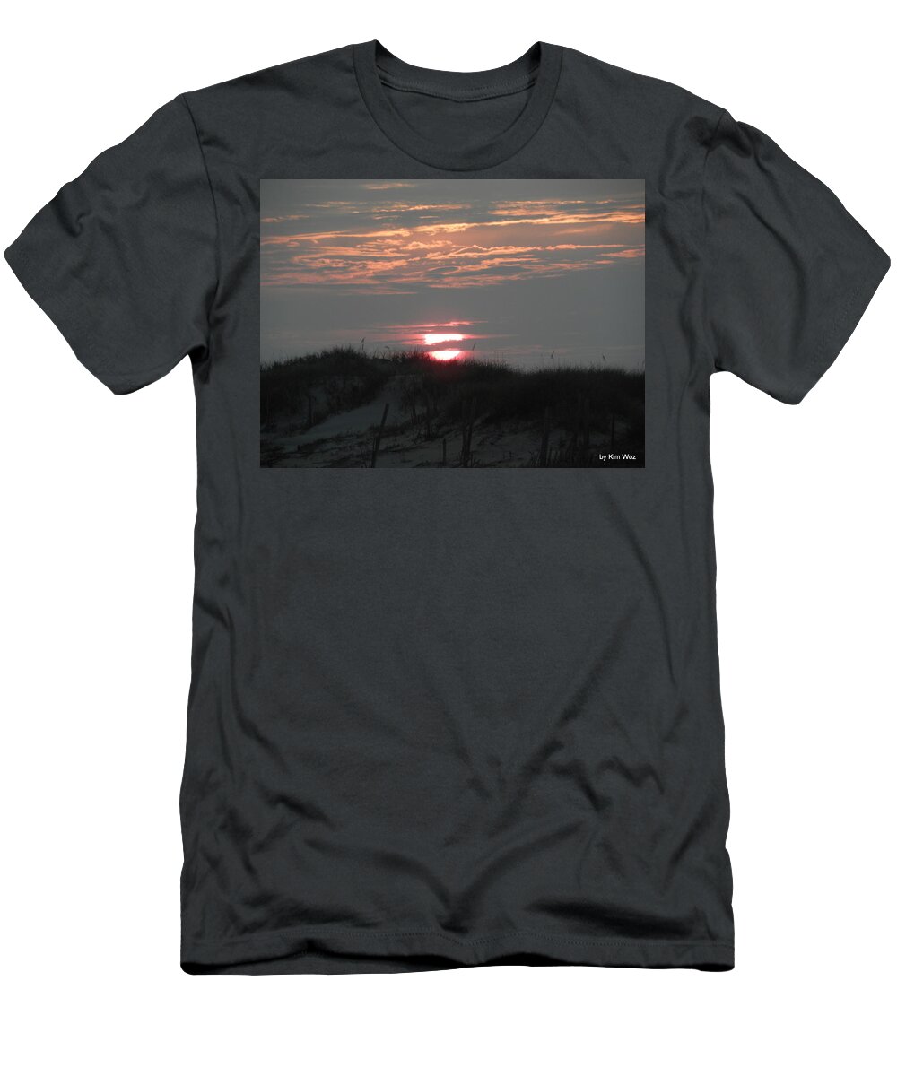 Sunrise T-Shirt featuring the photograph Sunrise Over Carova by Kim Galluzzo Wozniak