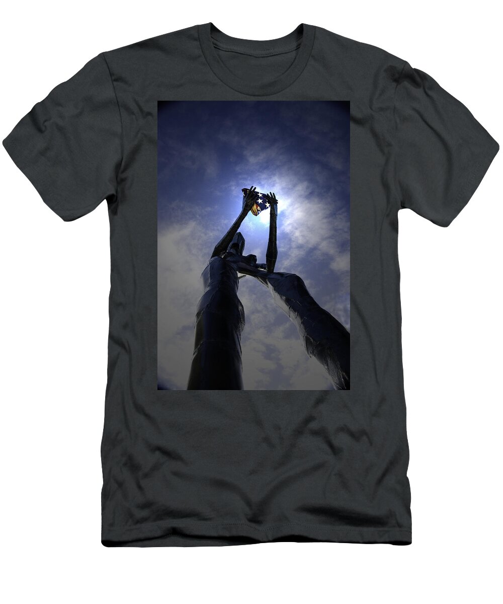 Sculpture T-Shirt featuring the photograph Those Left Behind #1 by Betty Depee