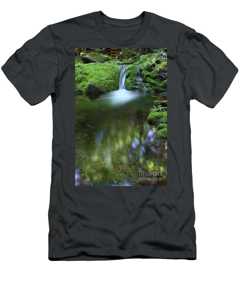 Waterfall T-Shirt featuring the photograph Waterfall #1 by Ted Kinsman