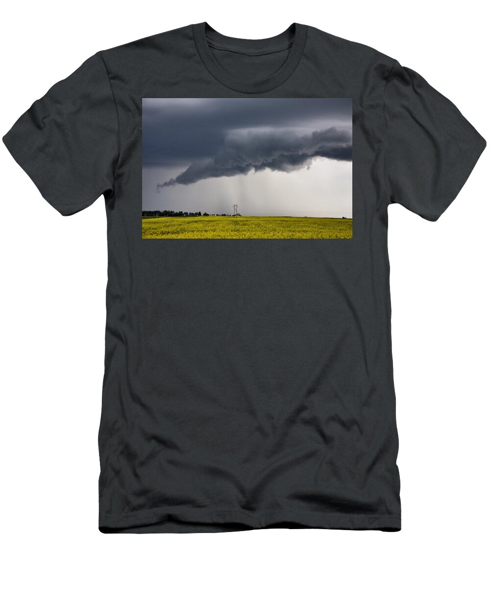Storm T-Shirt featuring the photograph Storm Clouds Saskatchewan #14 by Mark Duffy