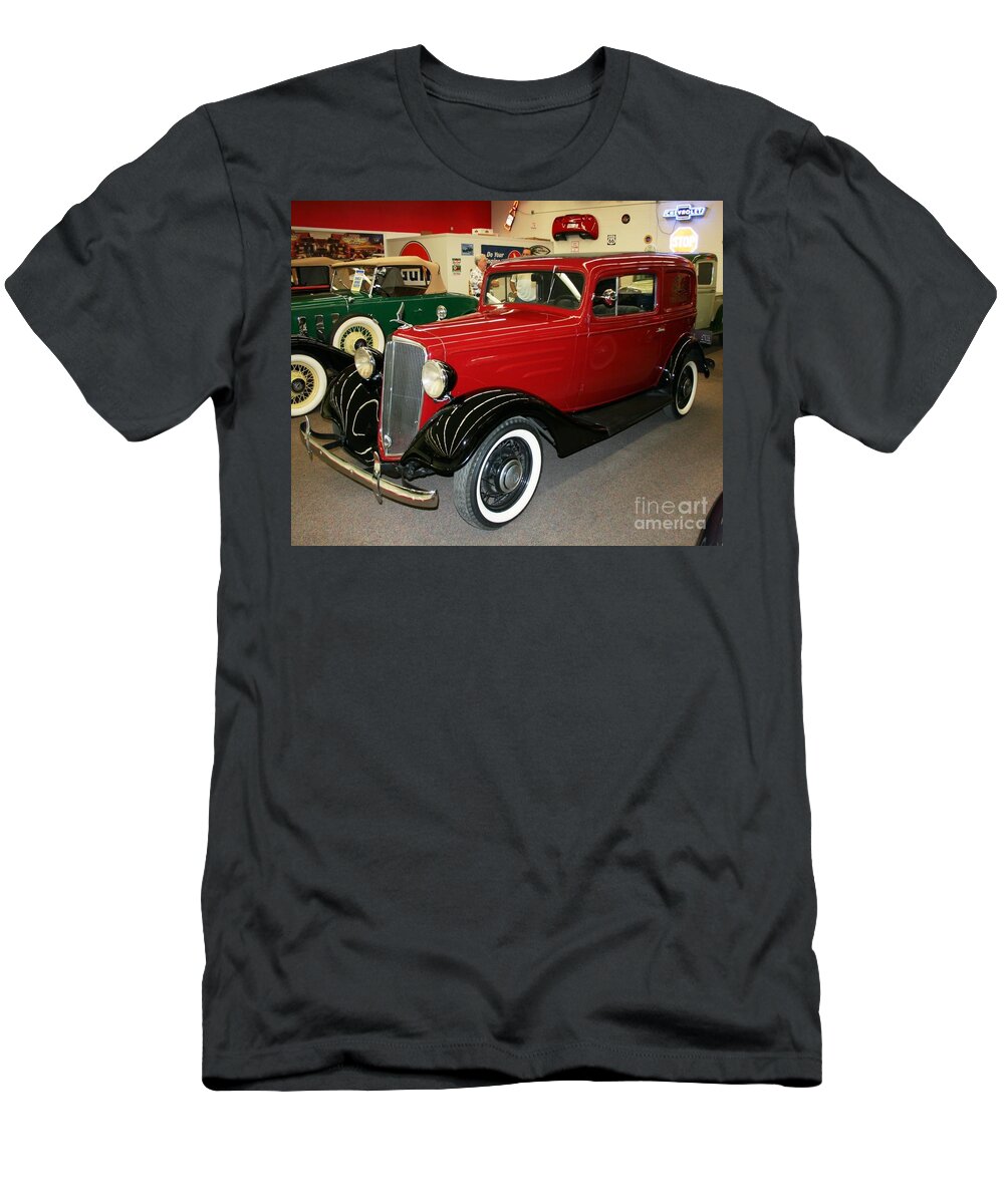 Antique T-Shirt featuring the photograph 1930's Antique Chevrolet Sedan by John Black