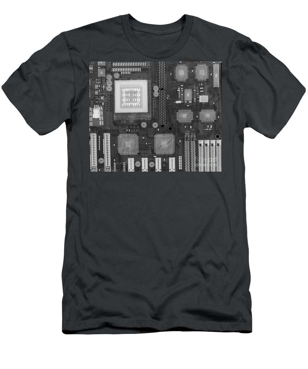Xray T-Shirt featuring the photograph Circuit Board #2 by Ted Kinsman