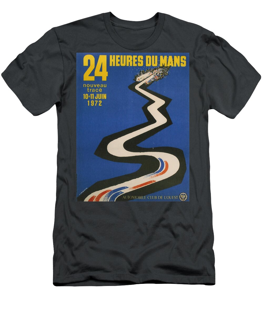 24 Hours Of Le Mans T-Shirt featuring the digital art 24 Hours of Le Mans - 1972 by Georgia Fowler