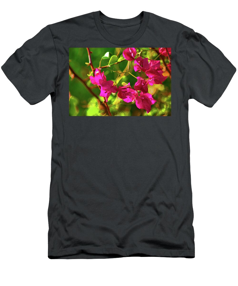 Bougainvillea T-Shirt featuring the photograph 3- Bougainvillea by Joseph Keane