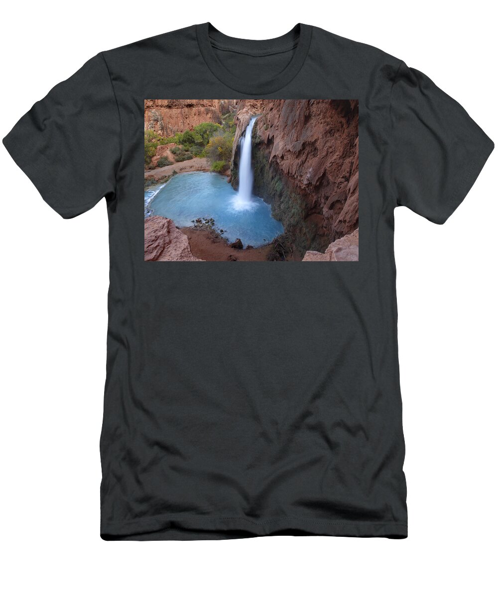 00438954 T-Shirt featuring the photograph Havasu Falls Grand Canyon Arizona #3 by Tim Fitzharris
