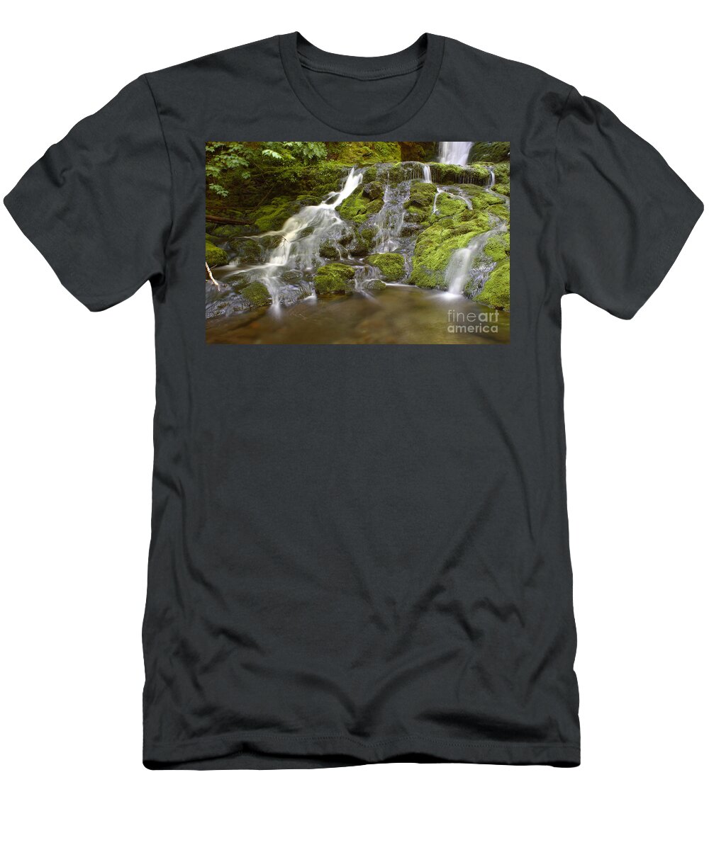 Waterfall T-Shirt featuring the photograph Waterfall #3 by Ted Kinsman