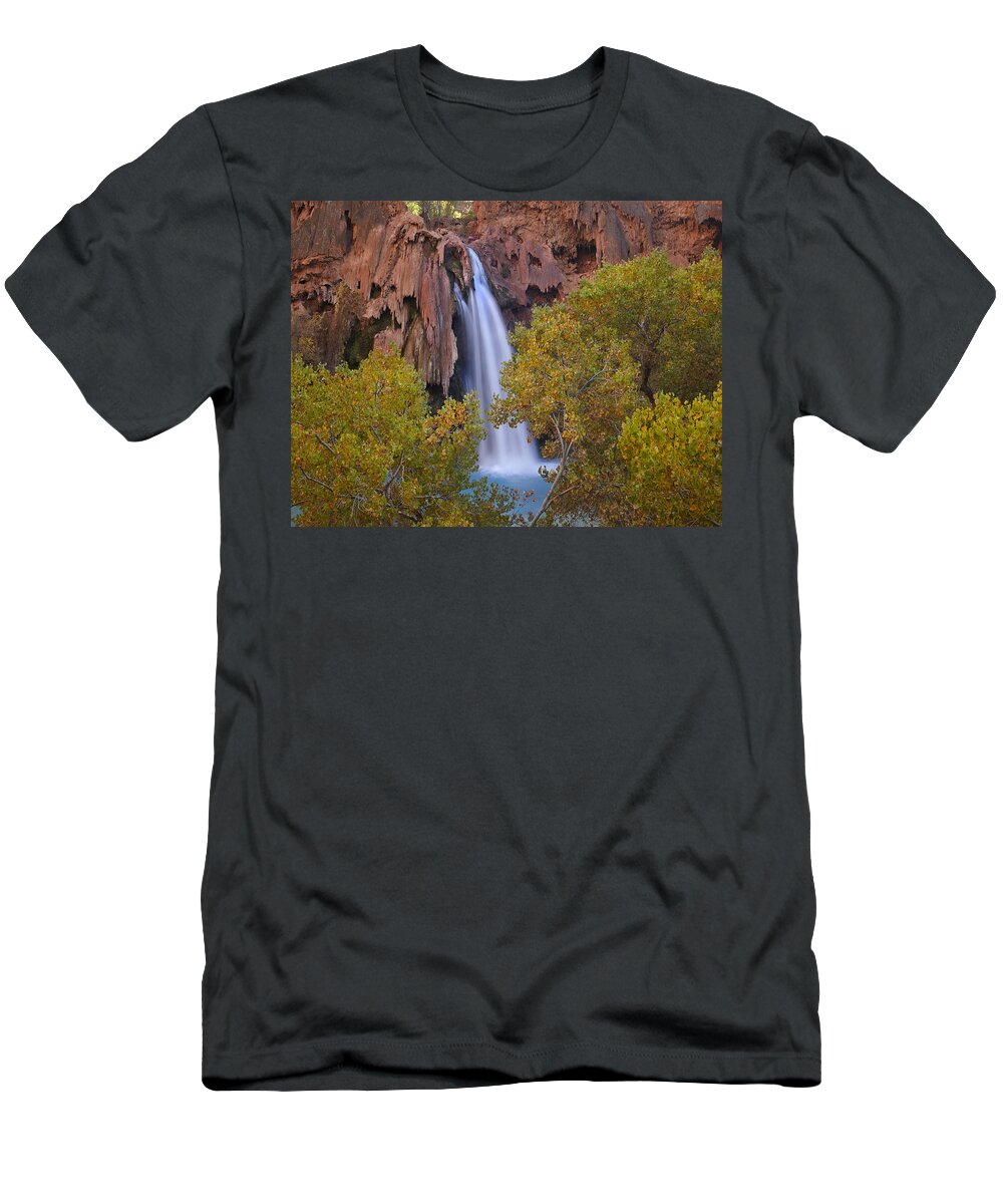 00438949 T-Shirt featuring the photograph Havasu Falls Grand Canyon Arizona #4 by Tim Fitzharris