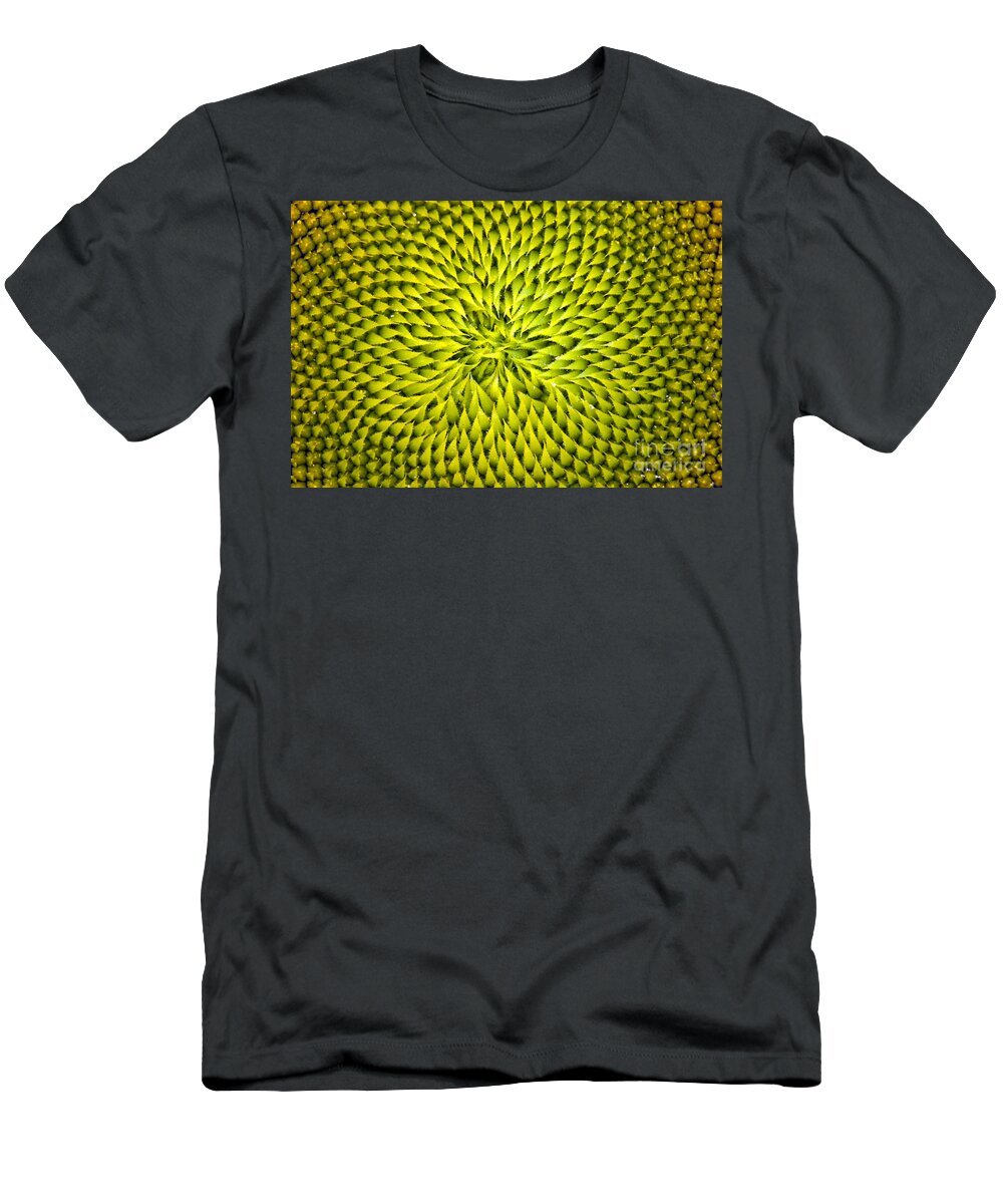 Sunflower T-Shirt featuring the photograph Abstract Sunflower Pattern by Benanne Stiens
