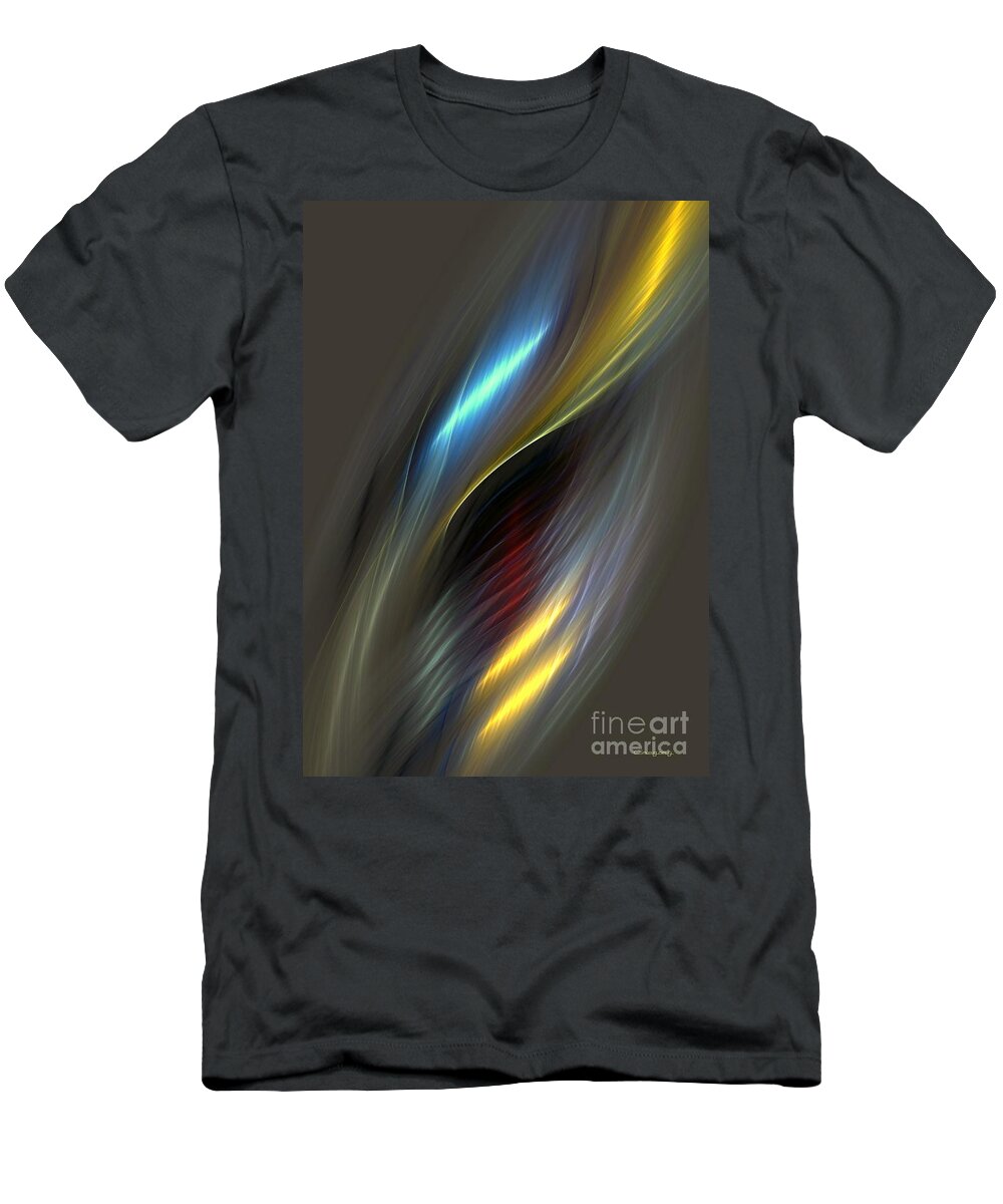 Digital T-Shirt featuring the digital art Alluring Colors by Greg Moores