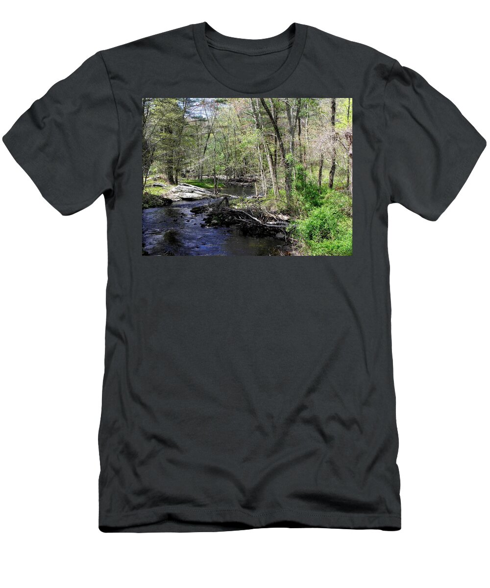 Brook T-Shirt featuring the photograph Blackwell Brook by Kim Galluzzo Wozniak