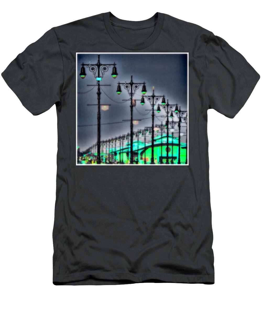 Boardwalk T-Shirt featuring the photograph Boardwalk Lights by Chris Lord