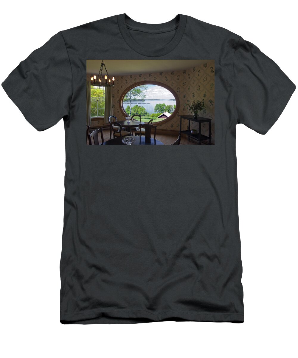Campobello Island T-Shirt featuring the photograph Campobello Island Roosevelts House by Glenn Gordon