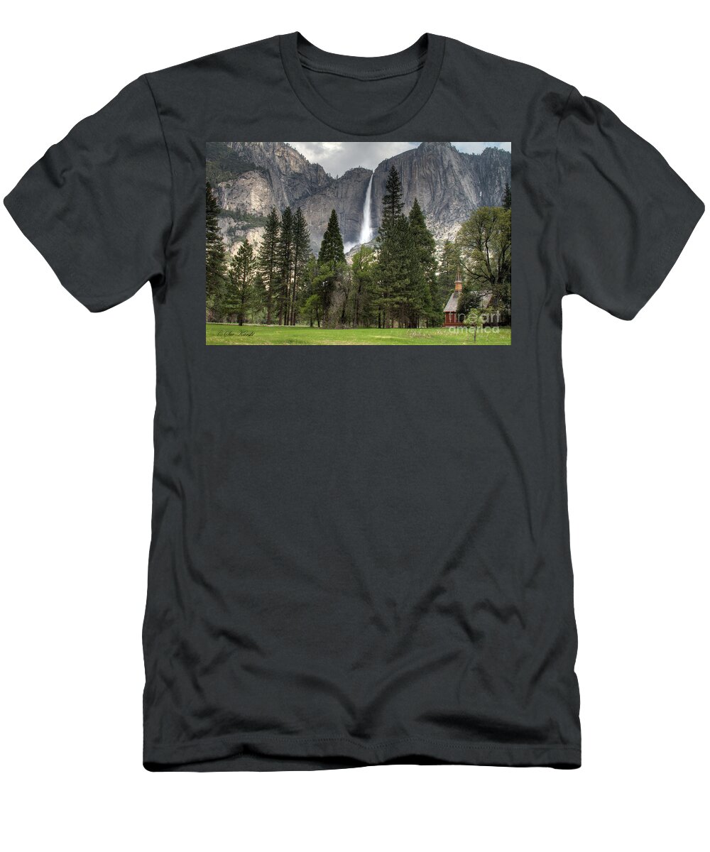 Cooks Meadow T-Shirt featuring the photograph Chapel in the Valley by Sue Karski