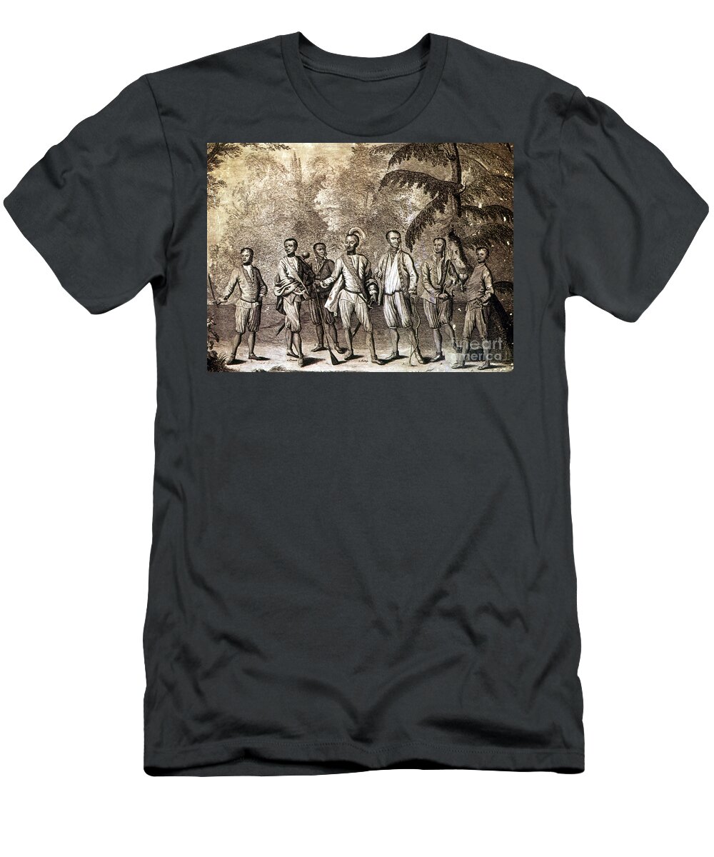 1730 T-Shirt featuring the photograph Cherokee Delegation, 1730 by Granger