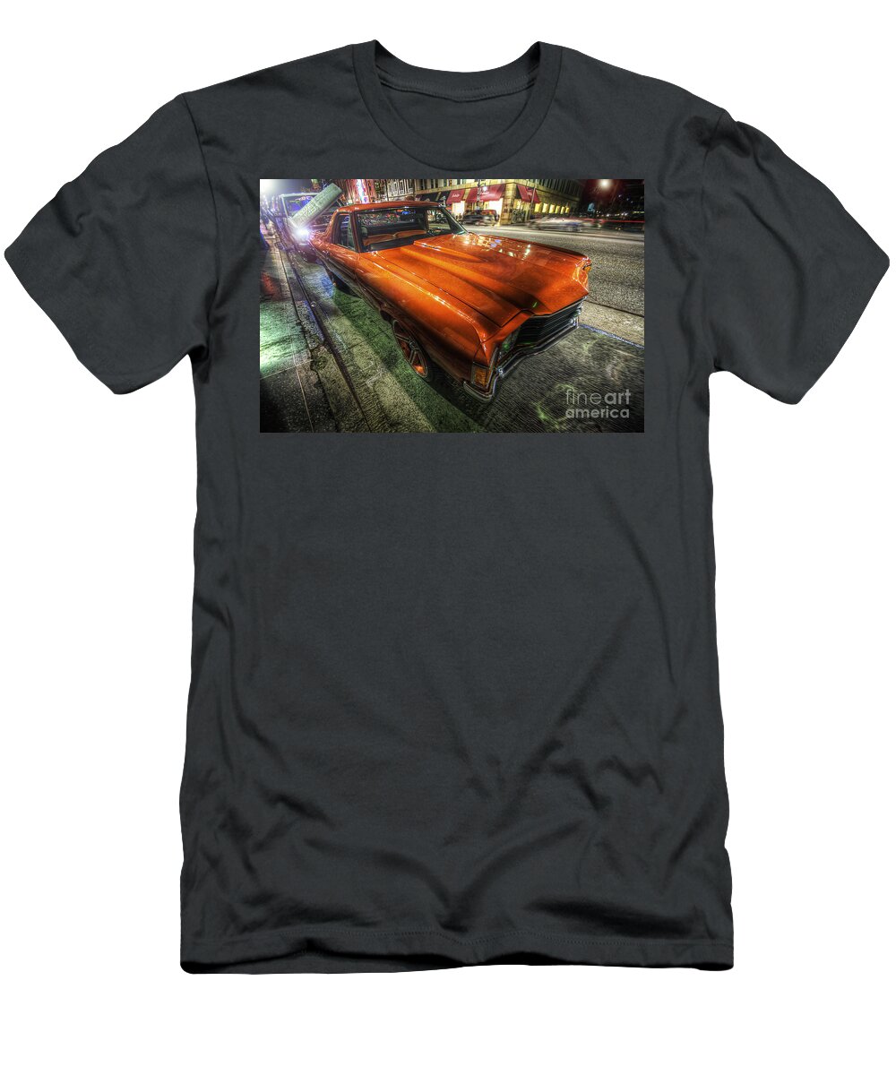 Yhun Suarez T-Shirt featuring the photograph Chevy Impala by Yhun Suarez