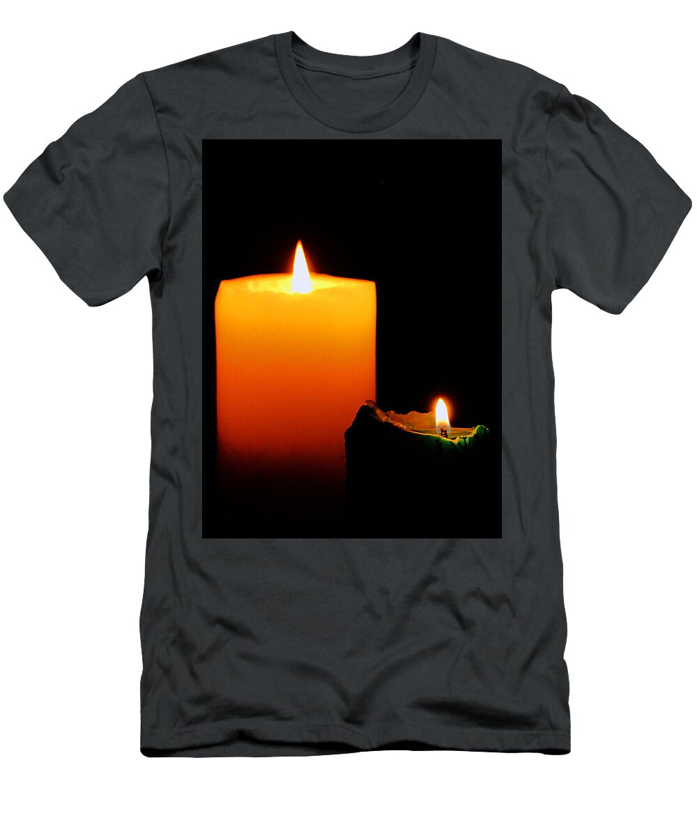 Candle T-Shirt featuring the photograph Christmas Wishes by Blair Wainman