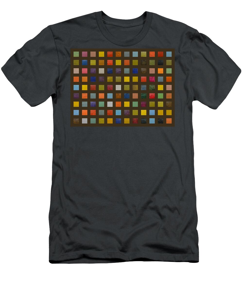 Abstract T-Shirt featuring the painting Collage Color Study lll by Michelle Calkins