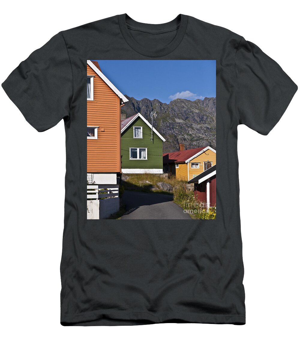 Europe T-Shirt featuring the photograph Colorful Houses by Heiko Koehrer-Wagner