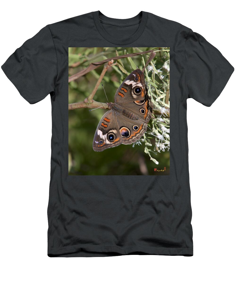 Marsh T-Shirt featuring the photograph Common Buckeye Butterfly DIN182 by Gerry Gantt