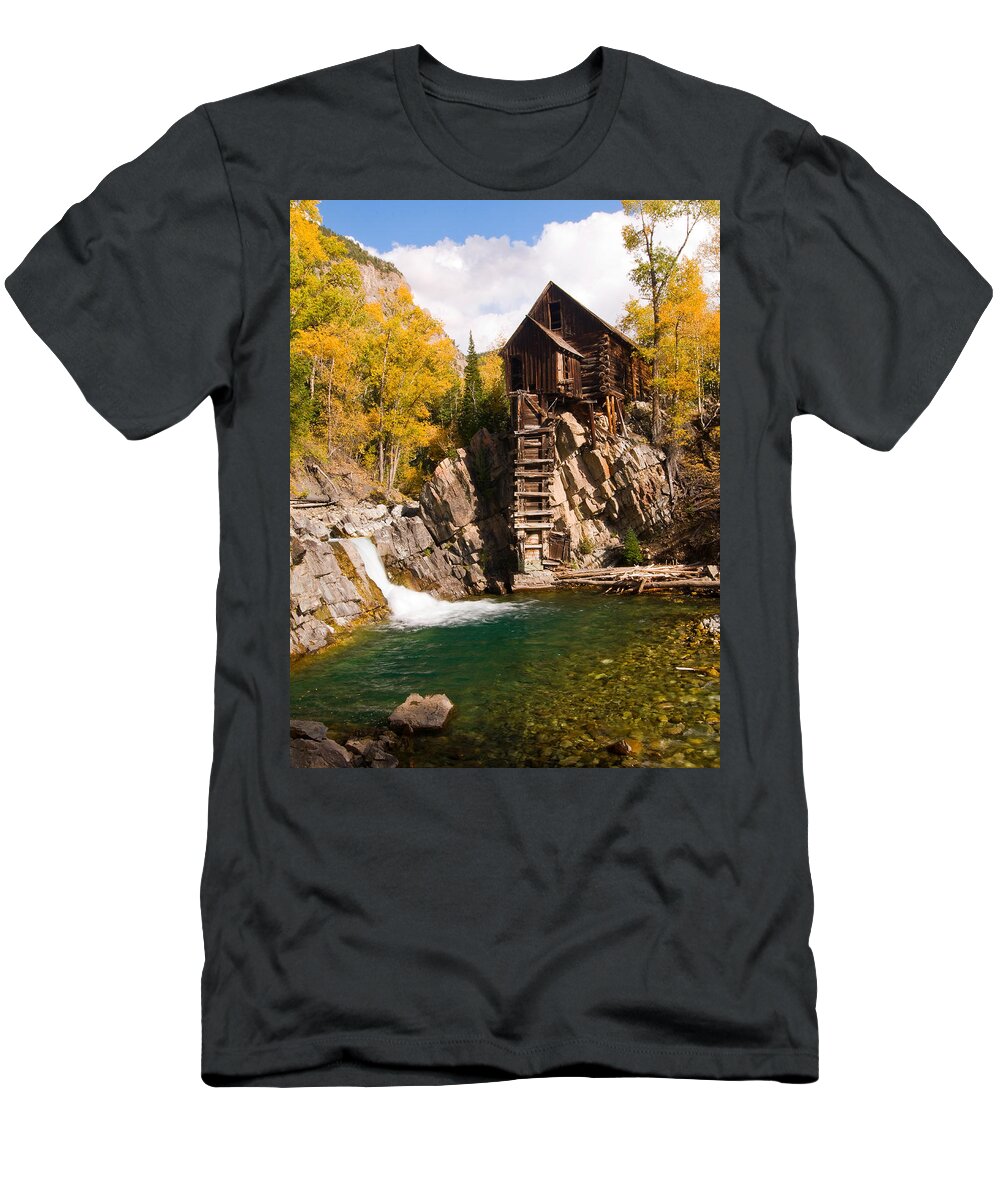 Colorado T-Shirt featuring the photograph Crystal Mill by Steve Stuller