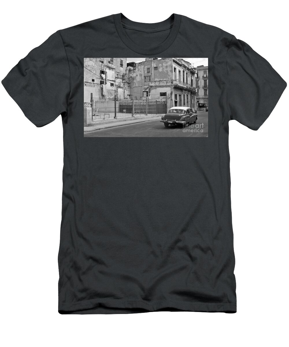 Cuba T-Shirt featuring the photograph Cuban Car by Lynn Bolt