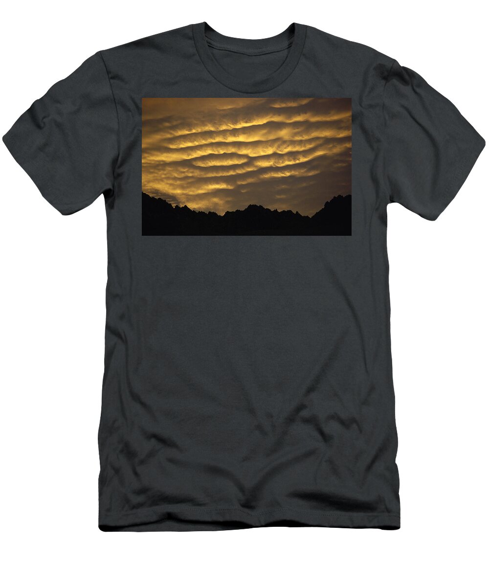 Hhh T-Shirt featuring the photograph Cumulonimbus Clouds At Dawn by Simon Cox