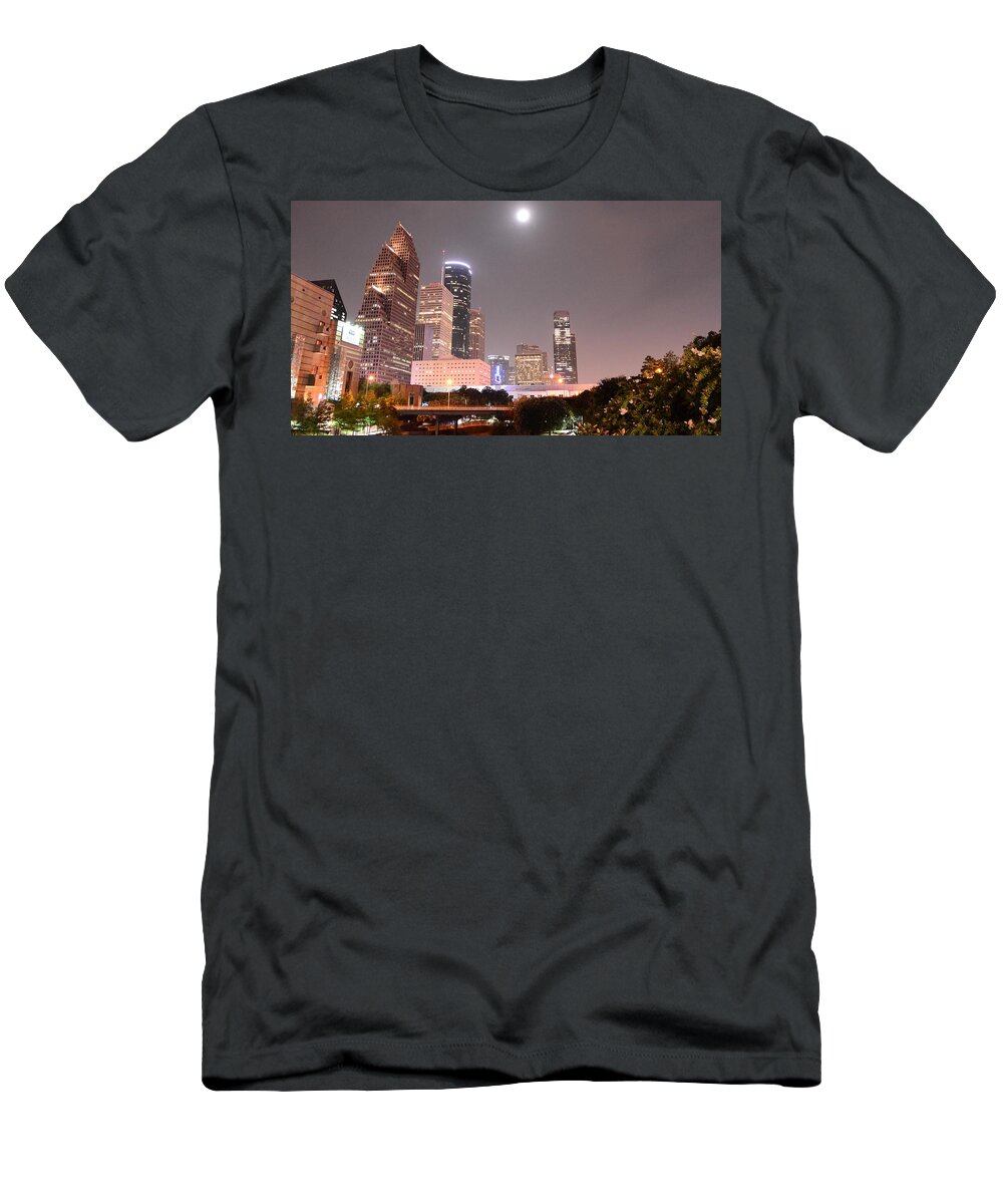 Downtown T-Shirt featuring the photograph Downtown Houston by David Morefield
